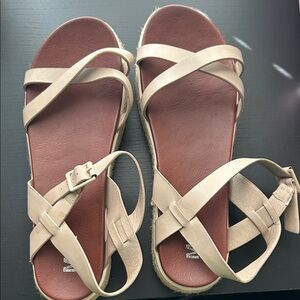 MIA Tan Strappy Sandals